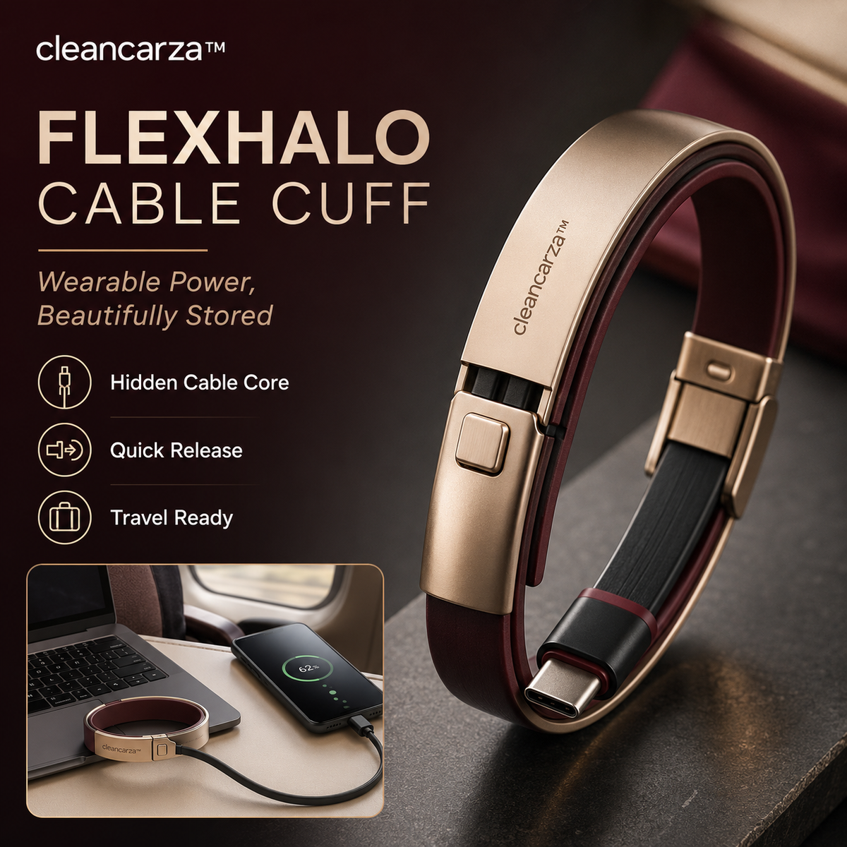 Cleancarza™ FlexHalo Cable Cuff
