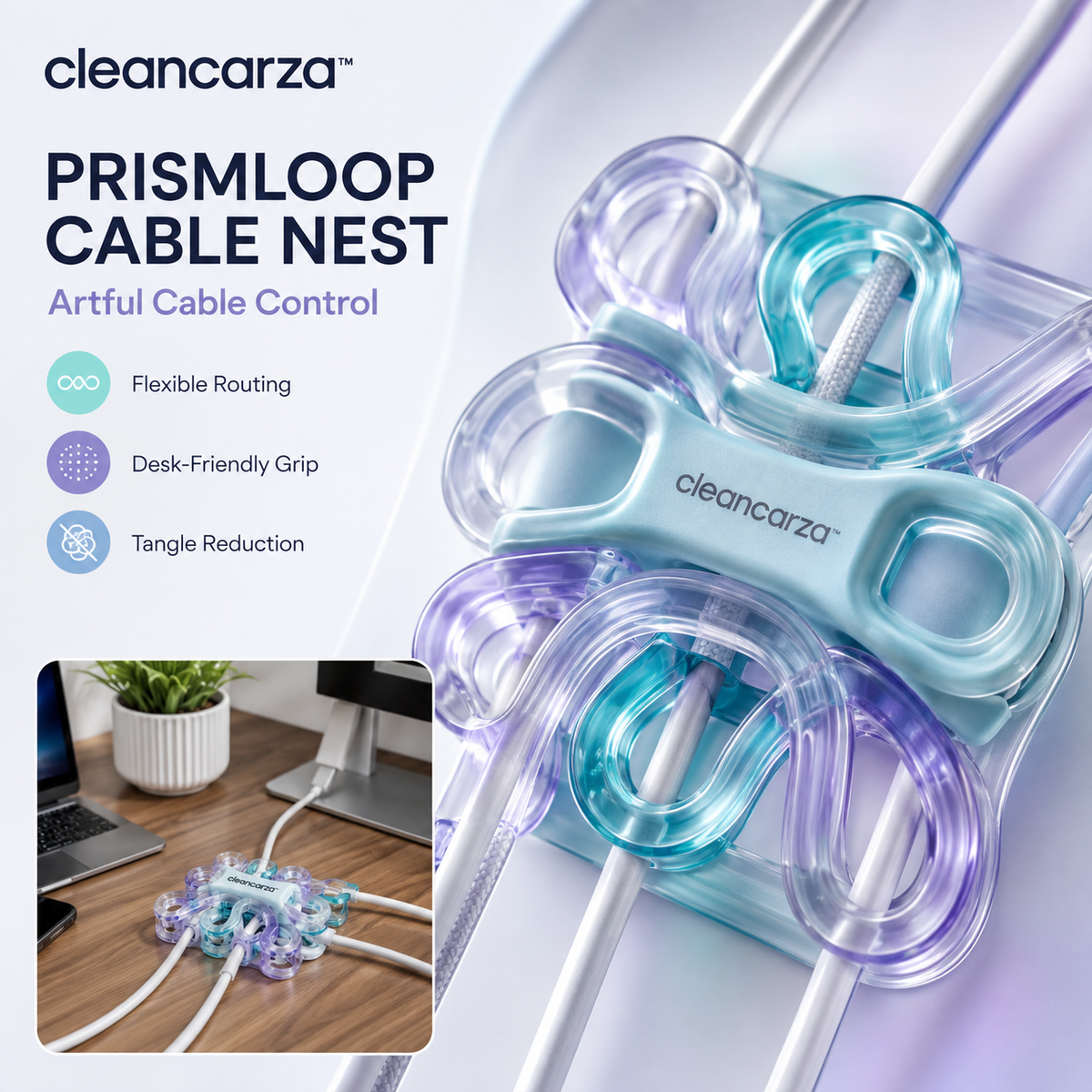 Cleancarza™ PrismLoop Cable Nest
