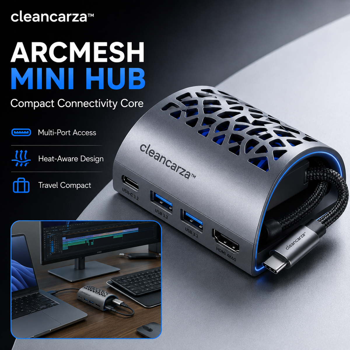 Cleancarza™ ArcMesh Mini Hub