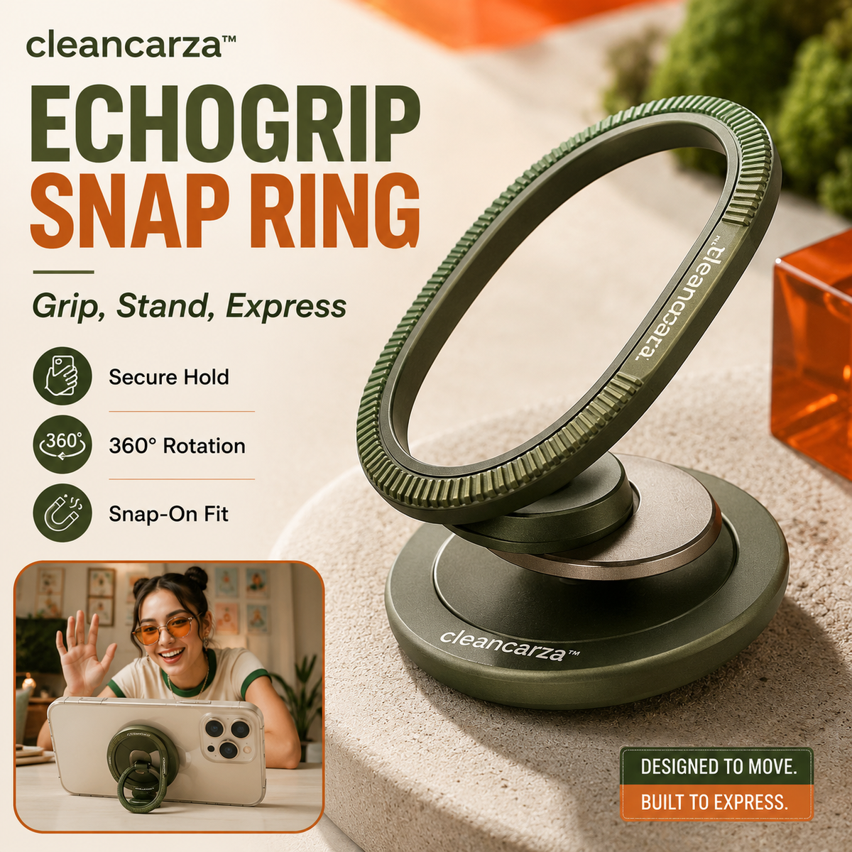 Cleancarza™ EchoGrip Snap Ring